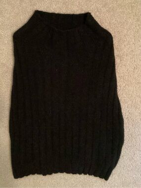 Cotton Candy LA Ladies Black Ribbed Pullover Extra Long Sleeve Sweater Size L